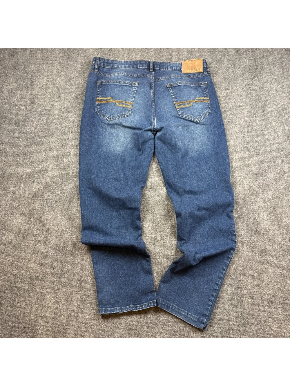 Weatherproof Vintage Slim Fit Men's Jeans 38x32 Blue Denim